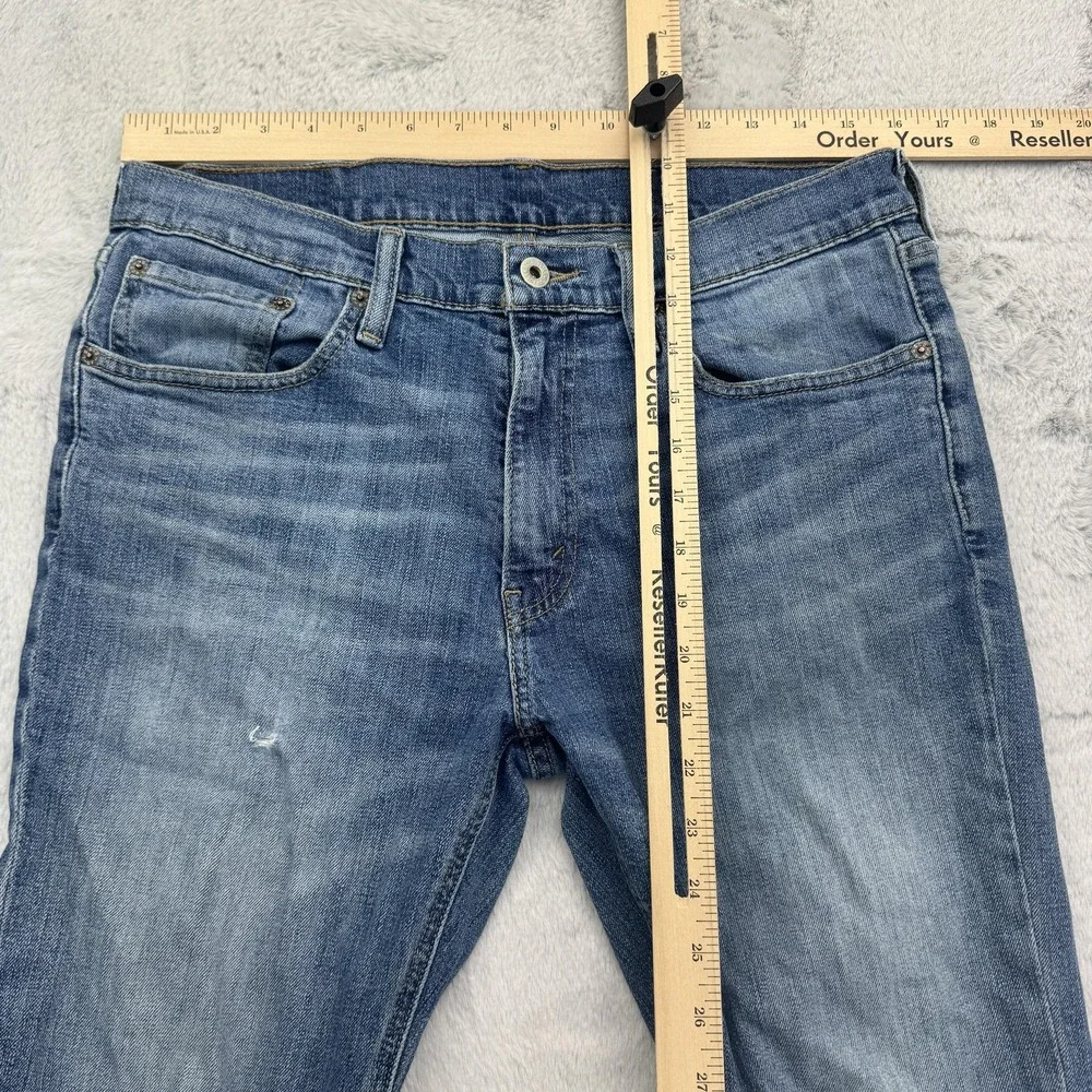 Levis 541 Jeans Mens 32x30 Blue Athletic Fit Denim Pants Distressed Wear Patch